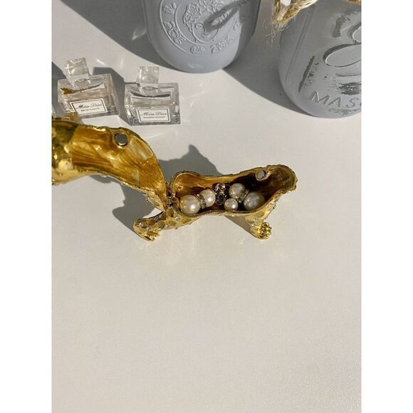 Taylor Avedon Gold Leopard Jewelry / Trinket Box - Picture 7 of 7